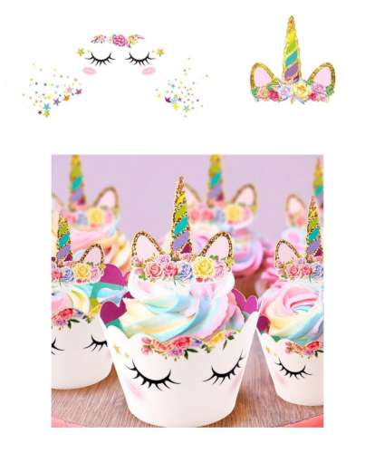 Unicorn Cupcake Wrappers and Pixs - Click Image to Close